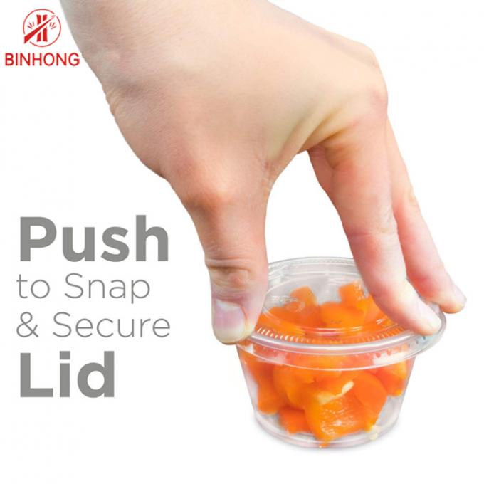 Rolled Rim PP 5.5oz Disposable Dipping Sauce Containers