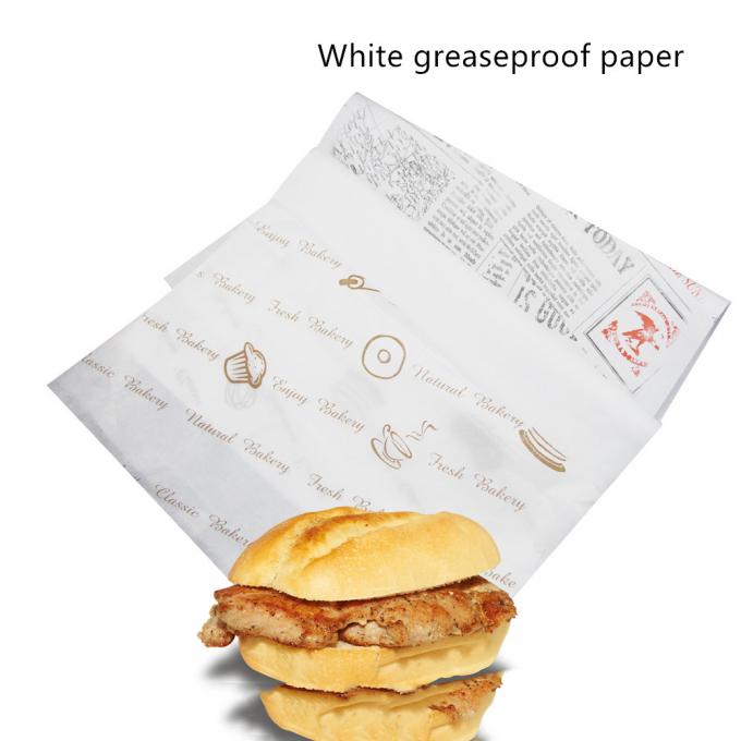 Greaseproof Food Grade Hamburger Paper Wrapper 400*300mm