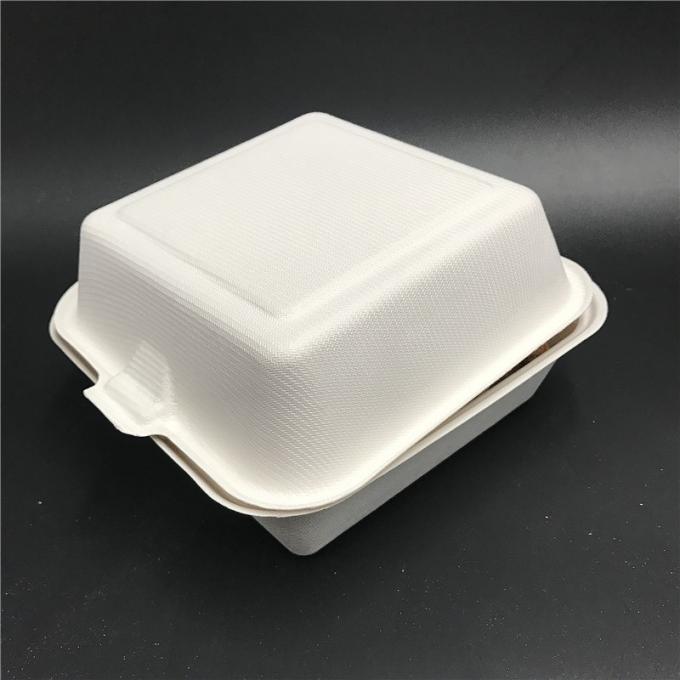 Sugarcane Desechables Fast Food Packaging Box Biodegradable Compostable 0