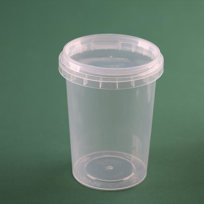 Custom Logo Disposable PP Plastic Storage Box Clear Soup Cup With Lid