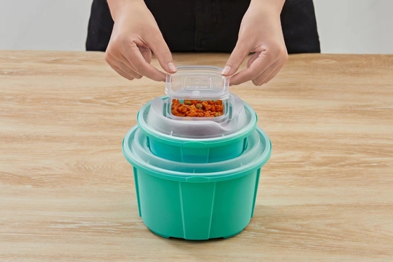 Wholesale 318-1288ml Disposable Pp Plastic Round Takeaway Soup Bowl Food Container With Lid