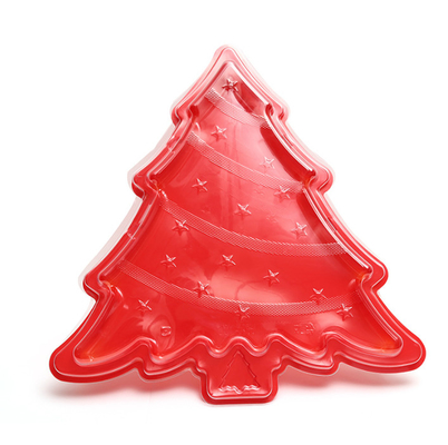 Christmas tree sushi box Baked chocolate cake sushi box Disposable plastic takeout fresh packaging box