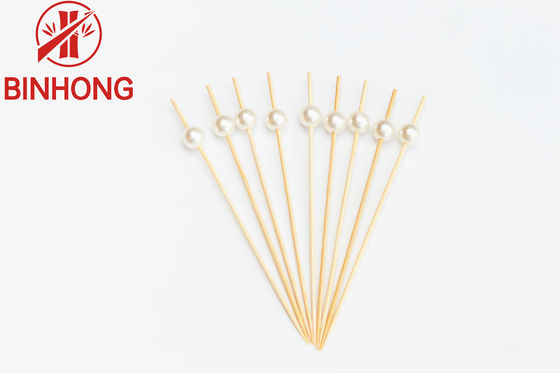 Customizable 0.065kg 12CM Wooden Food Skewers For