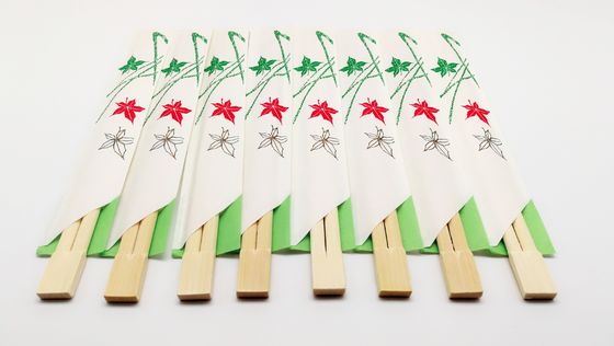 Direct supply from base TWINS Dispossiable Bamboo Chopsticks with half paper wrapped  for Chinese Food
