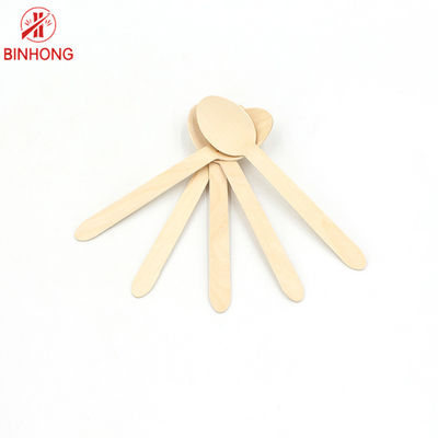 Disposable Food Grade Smooth Biodegradable Wooden Spoons