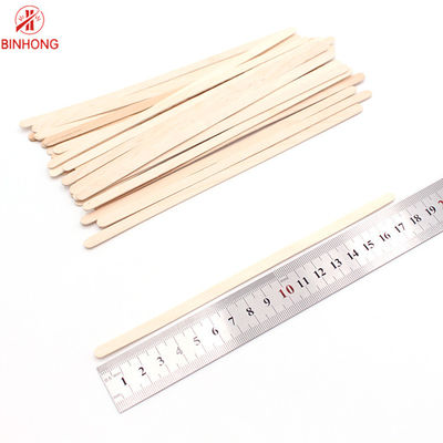 Flat Head Natural Color 1.3mm Bamboo Coffee Stirrer