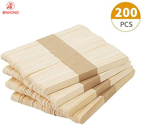Natural Thickness 1.3mm Wooden Mixing Sticks For Ice Cream