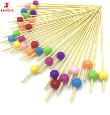 Decorative Colorful Heart Head 9cm Fruit Skewer Sticks