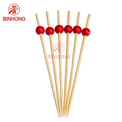 Eco Friendly Polished 12cm Bamboo Skewer Sticks