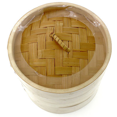 3 10 Inch 2 Tier Bamboo Steamer Basket For Dumpling