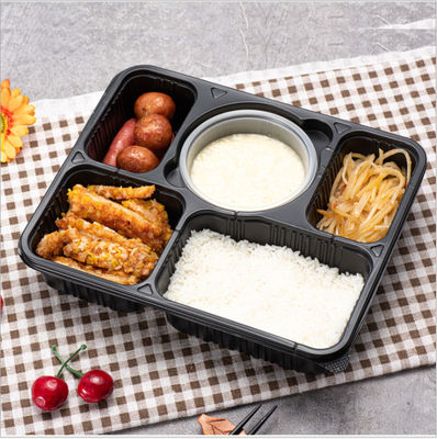 SGS Thickened Plastic Take Away Box Disposable Microwavable