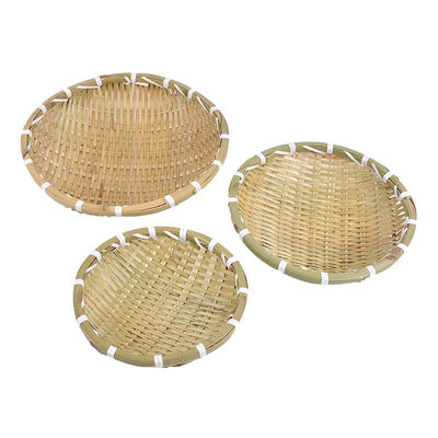 Dining Room Handmade Bamboo Fruit Plate Cake Tray