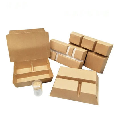 Biodegradable Fast Food Packaging Box 3 4 5 Compartment Microwave Safe
