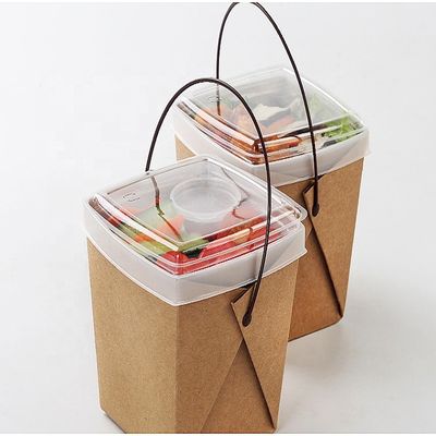 Customized Disposable Takeaway Packaging Boxes Cup Shaped Noodle Packaging Boxes