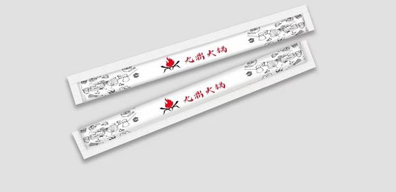 Half Paper Cover Twins Sushi Disposable Bamboo Chopsticks With Customized Logo