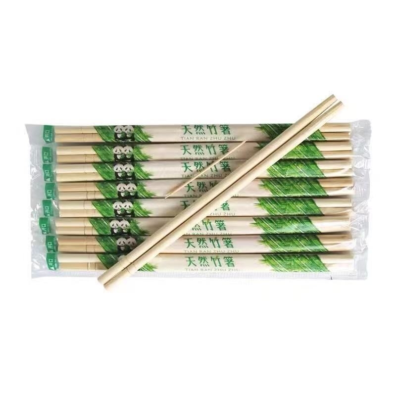 Bulk Disposable Chopsticks Natural Bamboo Round Chopsticks 20cm