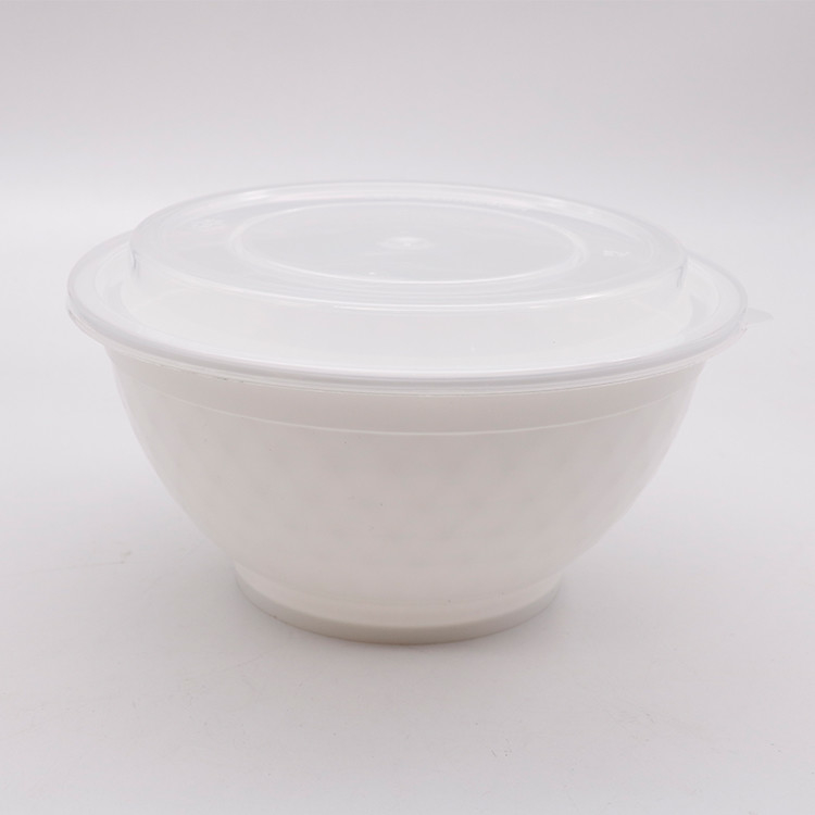 Disposable PP Plastic Takeaway Noodle Bowl Packing Lunch Bowl 36oz 42oz 50oz
