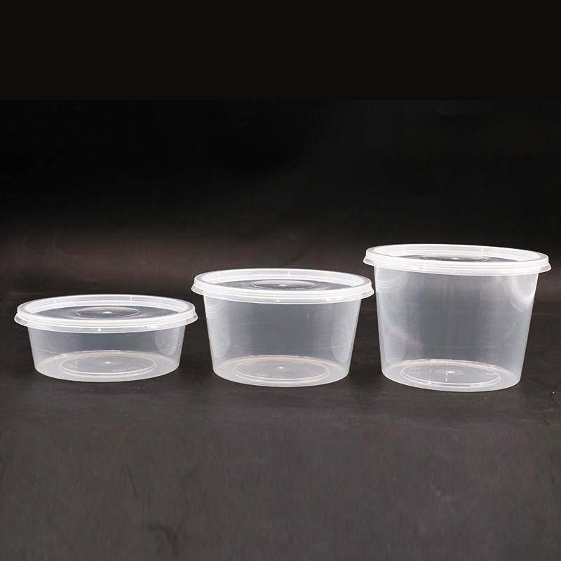 Microwave Safe Takeaway Round Hot Soup Bowl Disposable With Plastic Lid