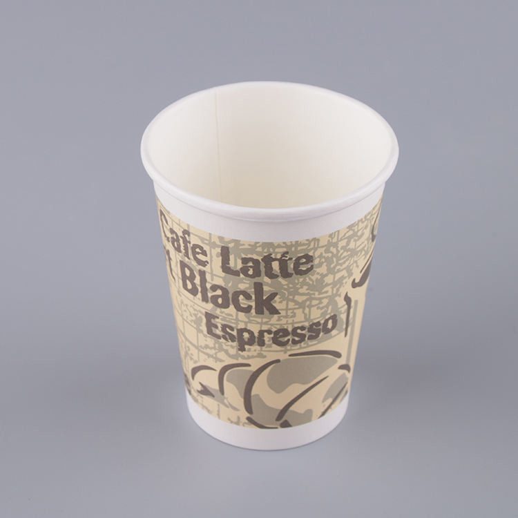 12oz Disposable Paper Cup Customized For Hot Beverages And Cold Drinks