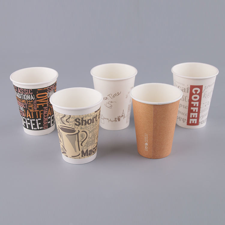 Eco Friendly Biodegradable Drinking Cup Custom Coffee Disposable Paper Cup