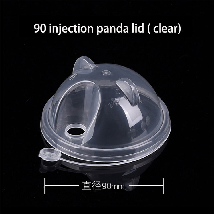 90MM Plastic Lid Disposable Leakproof Milk Tea Ice Drink Injection Molding Lid