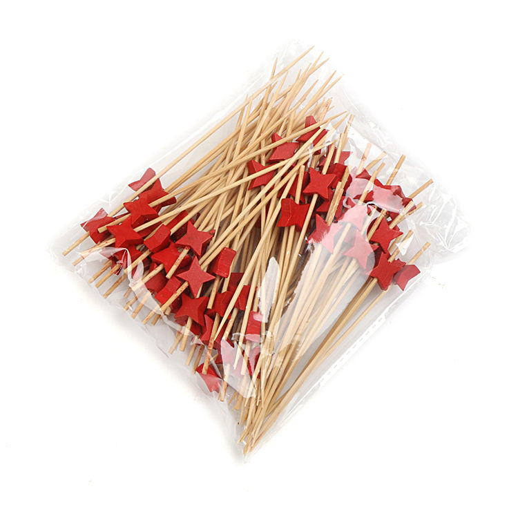 Bbq Accessories Long Bamboo Skewers Stick Bamboo Appetizer Toothpicks Of Sticks