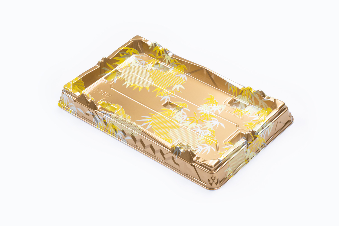 Sushi Trays With Lids For Takeout And Desserts Disposable Pet With Cover Pastry Box