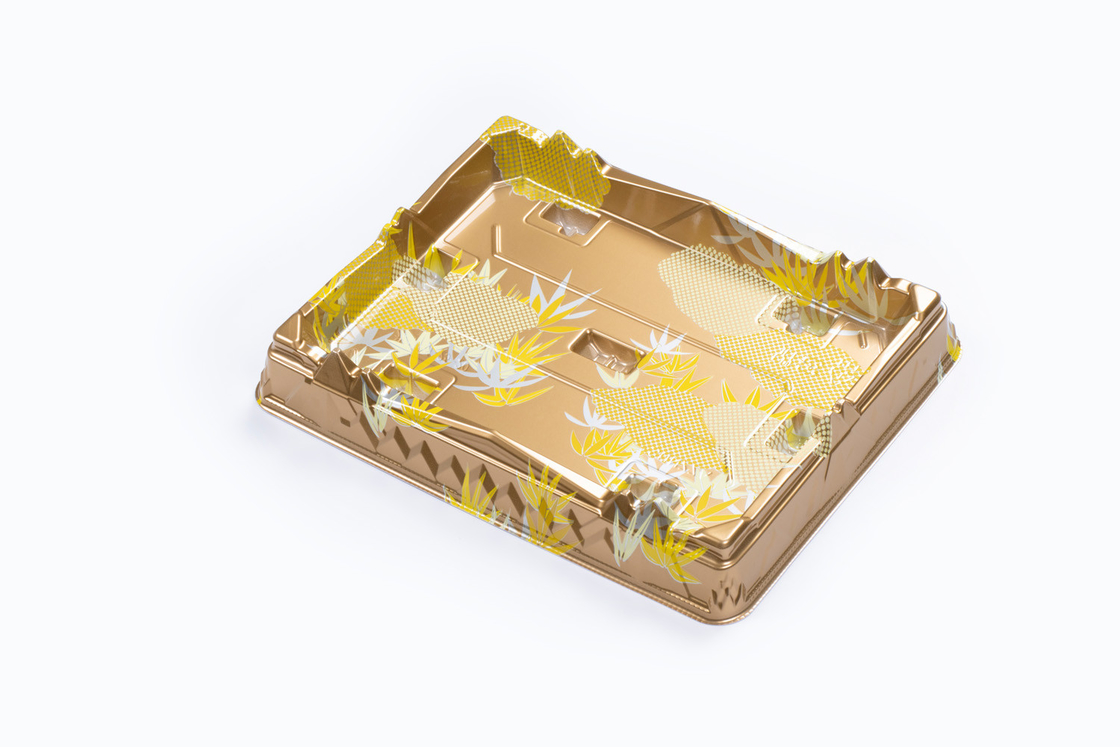 Sushi Transparent Bakery Boxes Buffet Trays Charcuterie Boxes With Clear Lids Disposable Platter Trays