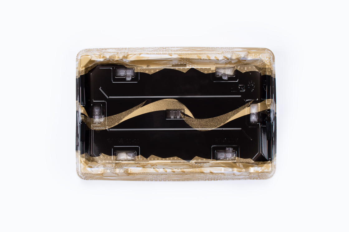 Sushi Transparent Bakery Boxes Buffet Trays Charcuterie Boxes With Clear Lids Disposable Platter Trays