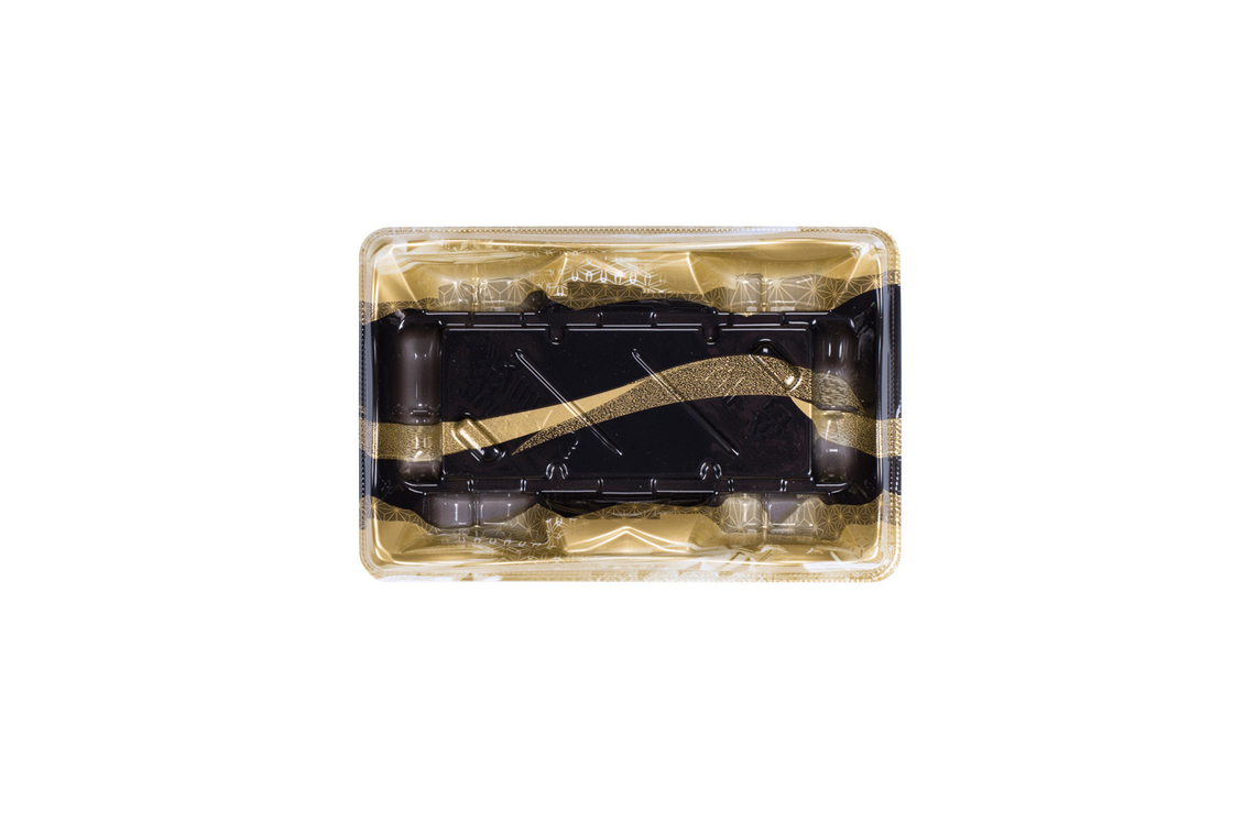 Disposable Sushi Containers with Lids Square Food Container Take Out Sushi Tray