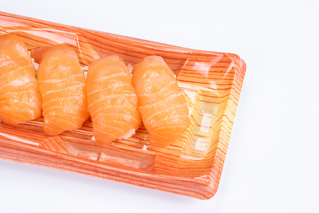 Take Out Boxes Disposable Sushi Packing Box With Lids Clear Plastic Container