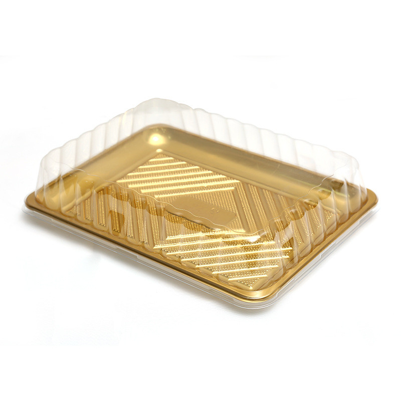 Disposable lunch box Plastic packing box Transparent PP thickened quality rectangular packing box takeaway bento lunch b