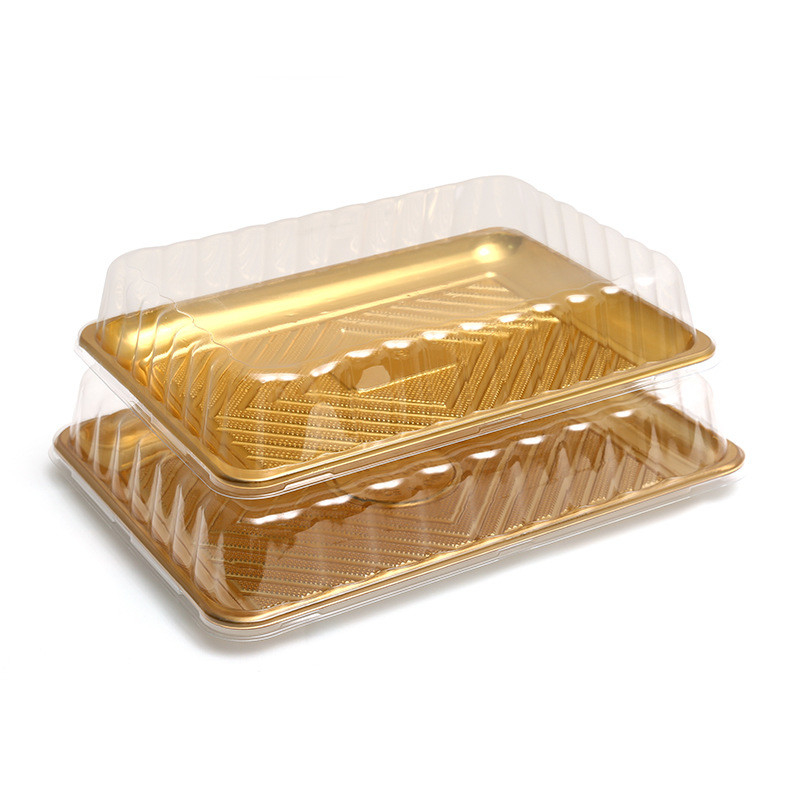 Disposable lunch box Plastic packing box Transparent PP thickened quality rectangular packing box takeaway bento lunch b
