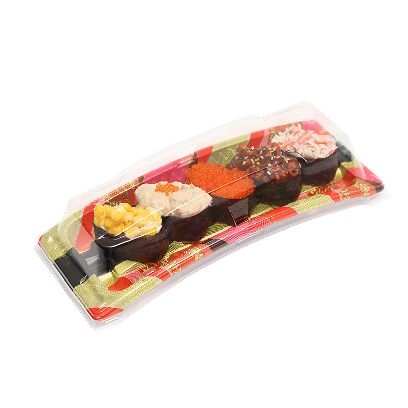 Nikki Sushi Box Disposable Plastic Transparent Packaging Box Takeout Nikki Bento Sushi Box Customized