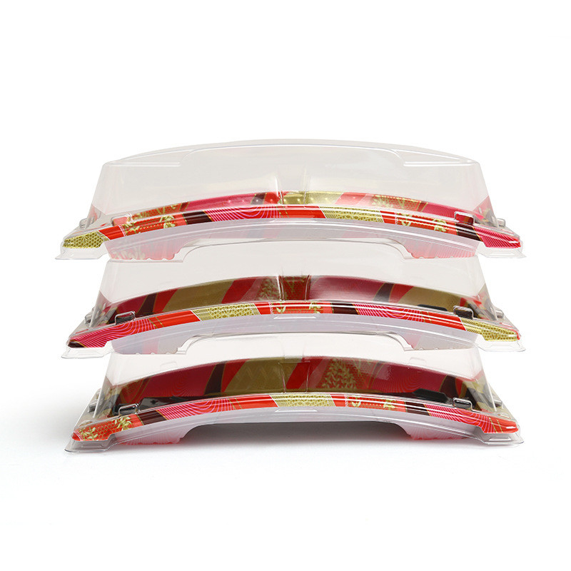 Professional Manufacturer Recyclable Plastic Food Packaging Sushi Trays for Food Container