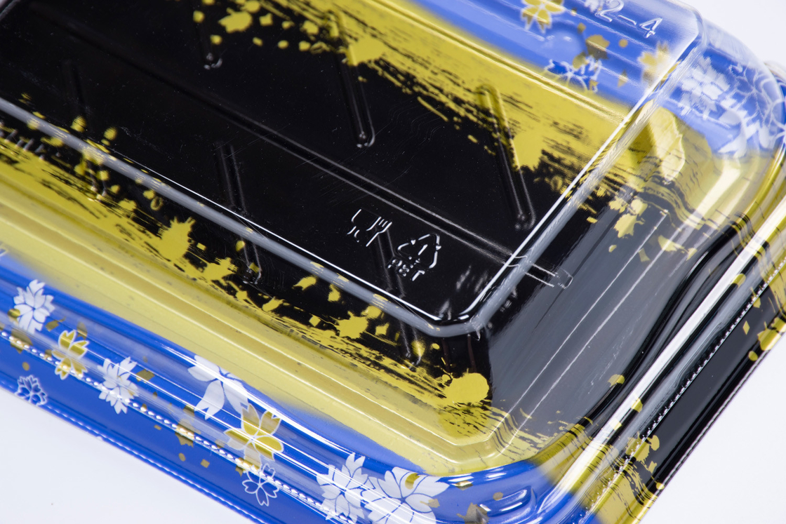 Professional Manufacturer Recyclable Plastic Food Packaging Sushi Trays for Food Container