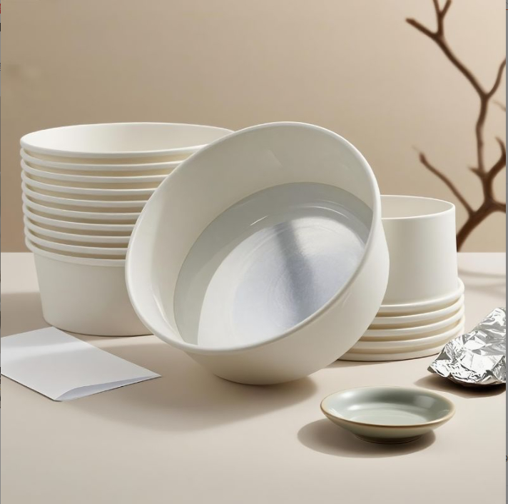 Paper bowls that can be heated on an induction cooker，