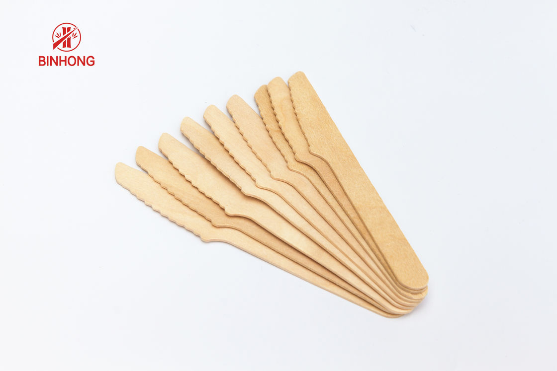 No Toxins 160mm Wooden Disposable Forks For Party