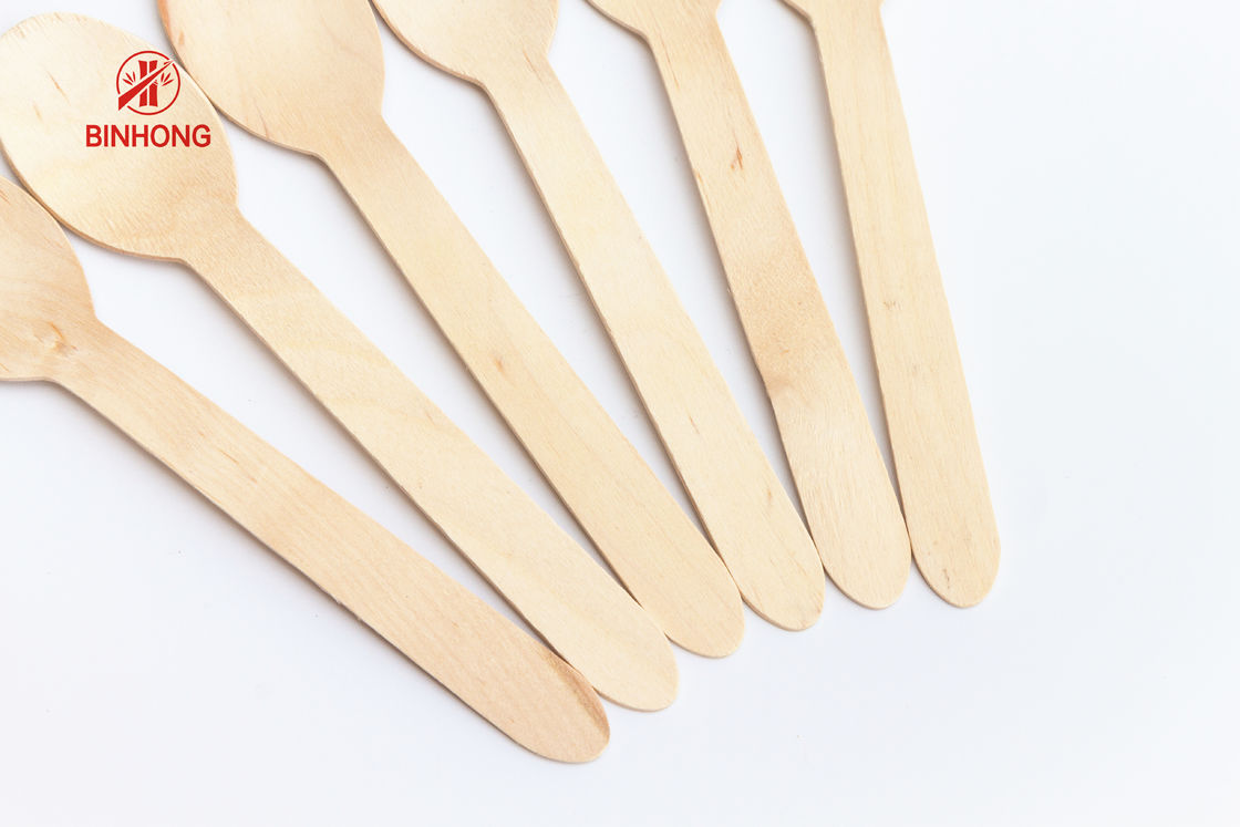 Natural Eco Friendly Wooden Disposable Biodegradable Cutlery Wood Knife Fork Set