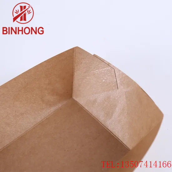 Kraft Paper 125mm Boat Disposable Paper Containers