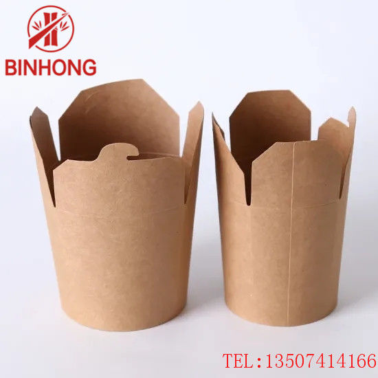 Customzied Food Packaging Glossy Varnish Disposable Paper Containers