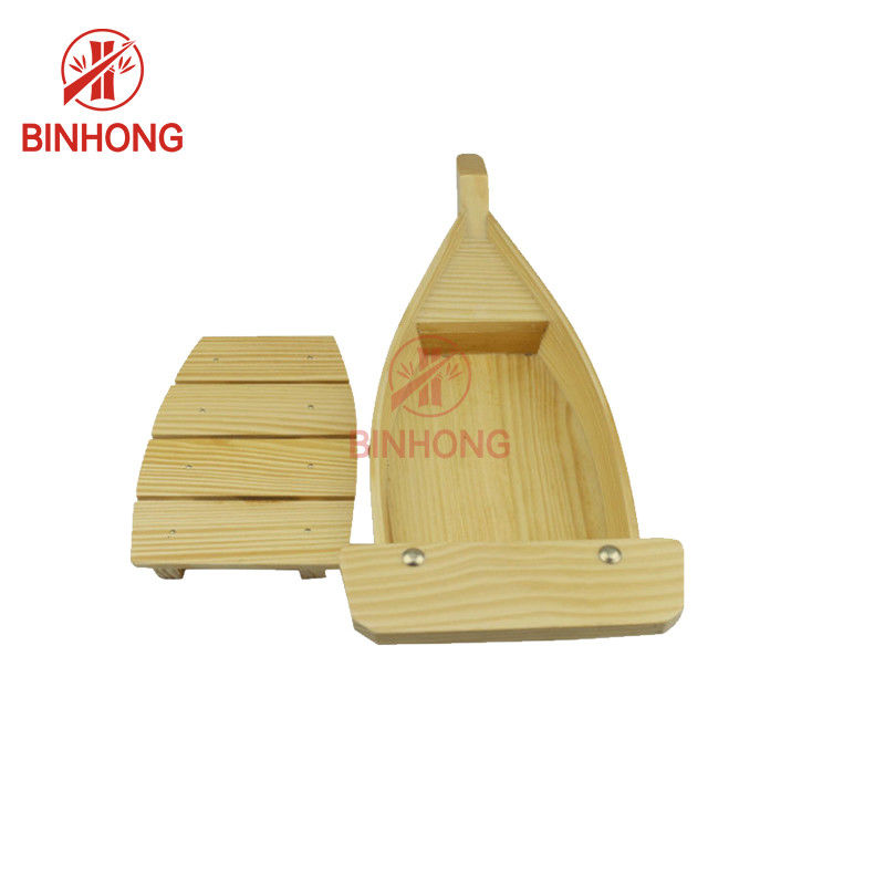 Moso Bamboo Natural Color 15'' Wooden Boat Bowl