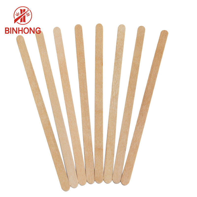 Birch Nature Color 114mm Wooden Mixing Sticks