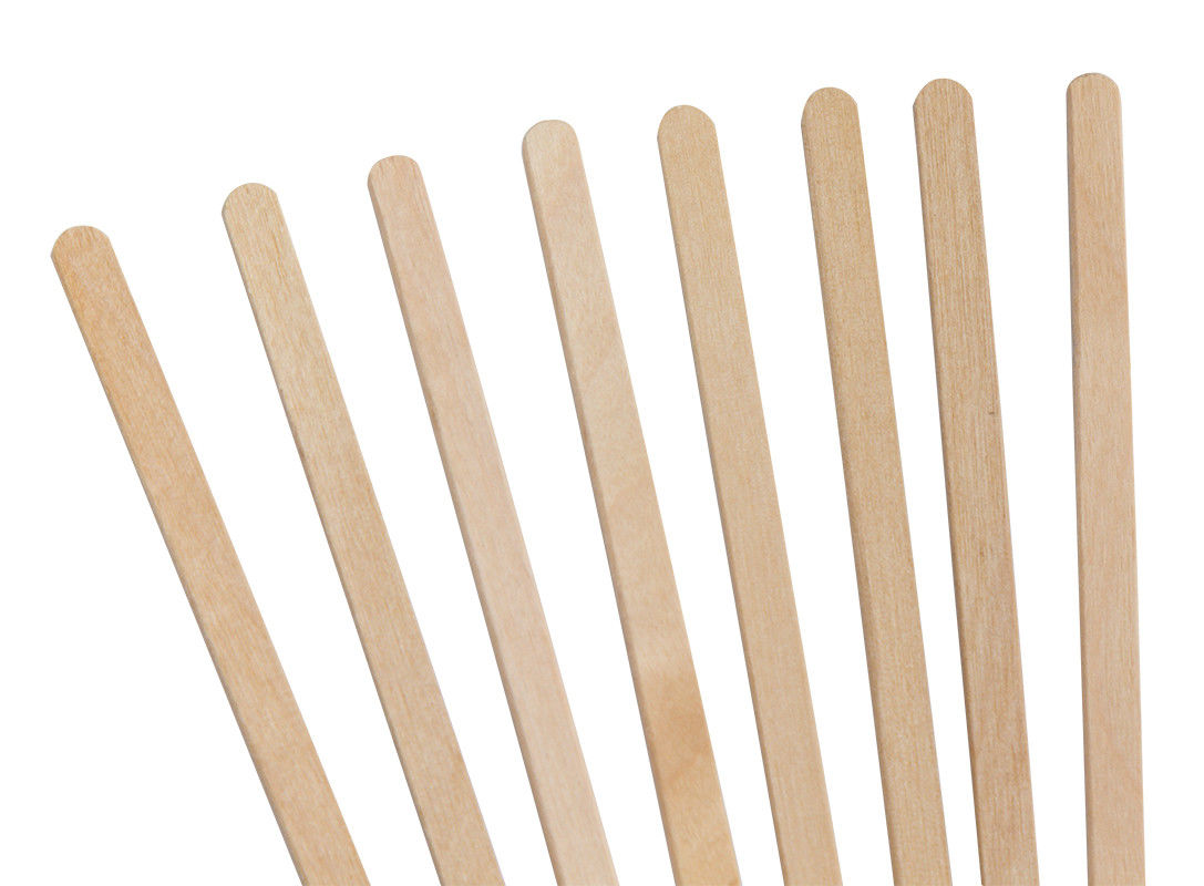 Birch Nature Color 114mm Wooden Mixing Sticks