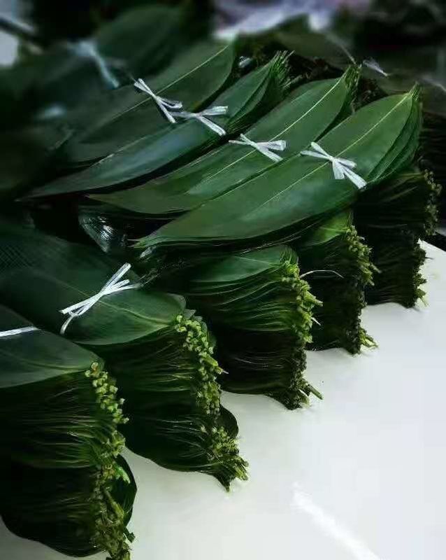 Pollution Free 7cm Fresh Bamboo Leaves For Decorating Sushi