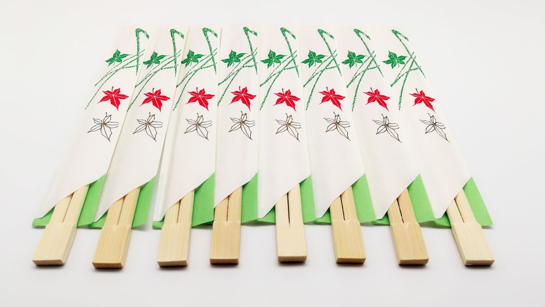 Direct supply from base TWINS Dispossiable Bamboo Chopsticks with half paper wrapped  for Chinese Food