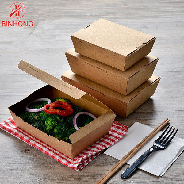 Disposable Custom Made 33oz Eco Friendly Takeaway Boxes