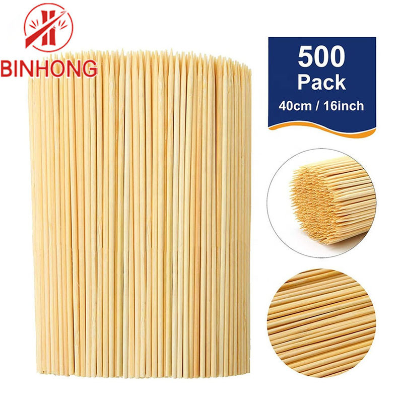 Eco Friendly Custom Logo 7cm BBQ Bamboo Sticks