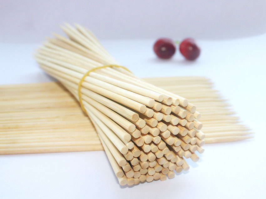 Heat Resistance Disposable 8Inch Bamboo Barbecue Sticks