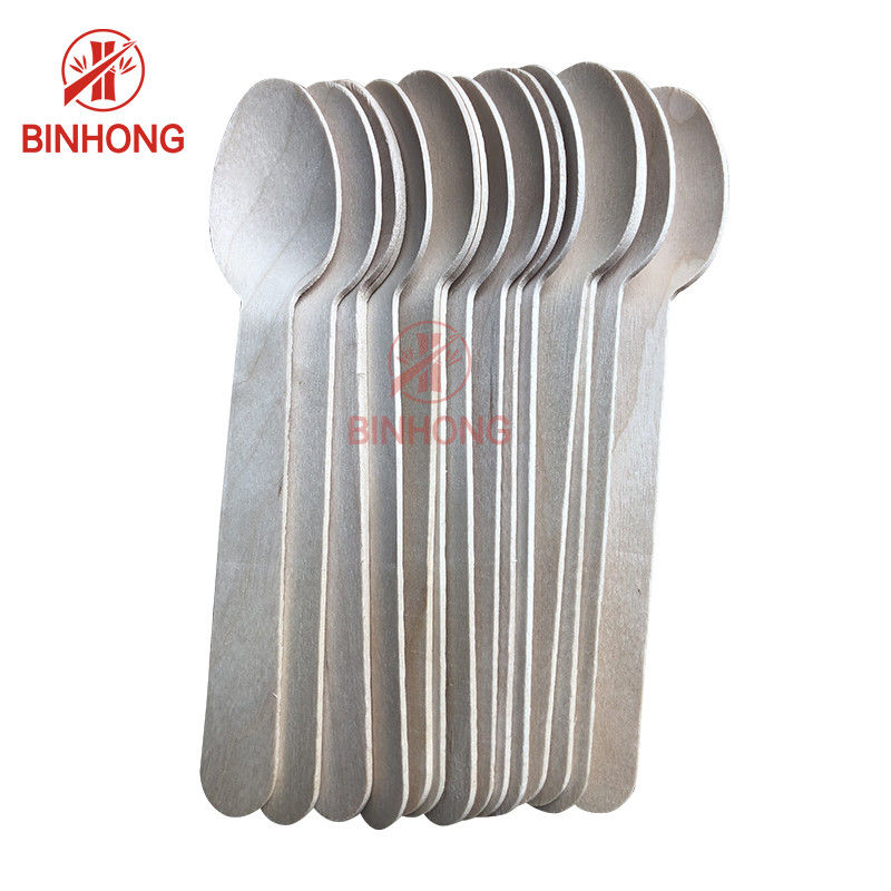 Disposable Food Grade Smooth Biodegradable Wooden Spoons
